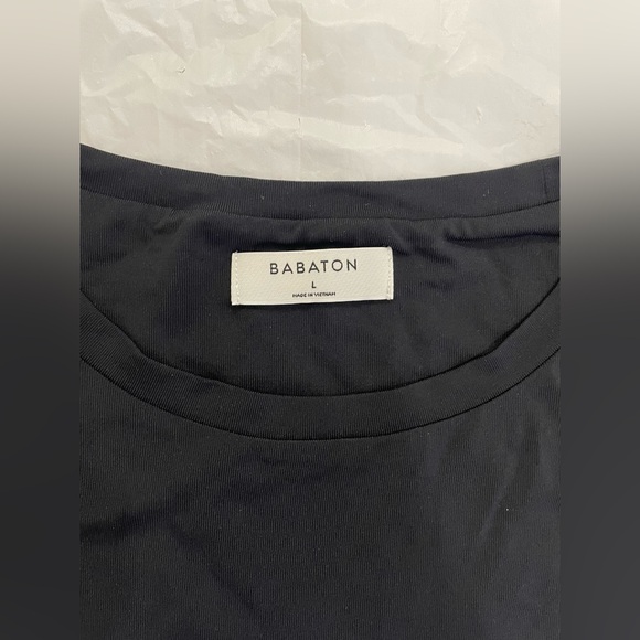Aritzia Babaton contour sleeveless crew neck bodysuit, black, Size L - Picture 3 of 5
